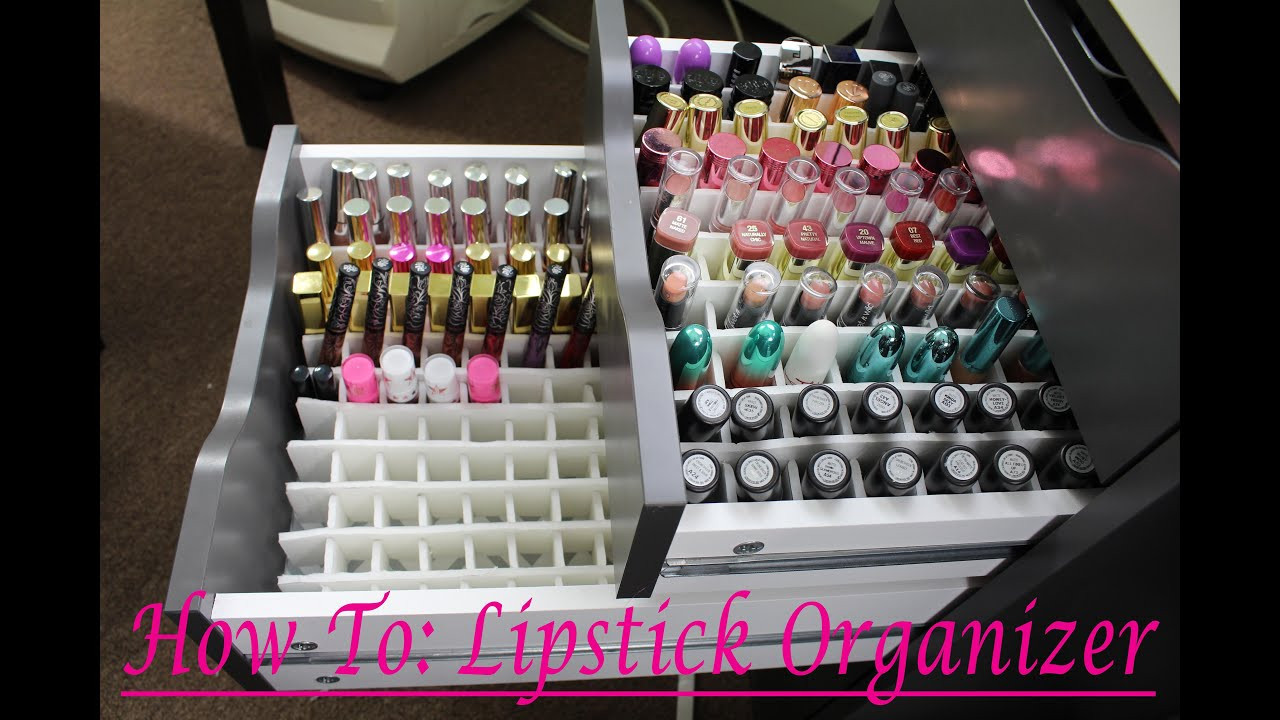 DIY Lipstick Organizer
 How To DIY Alex Drawer Lipstick Organizer