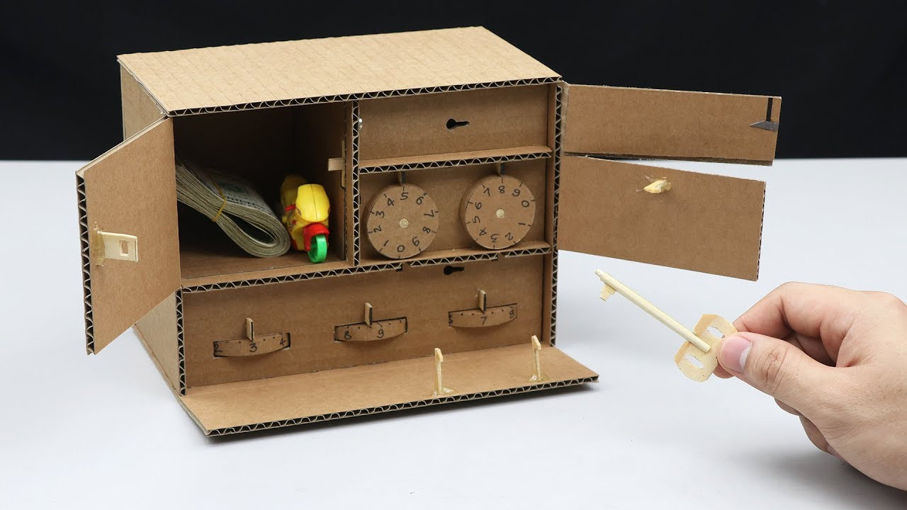 DIY Lock Box
 3 Level Safe Lock DIY from Cardboard