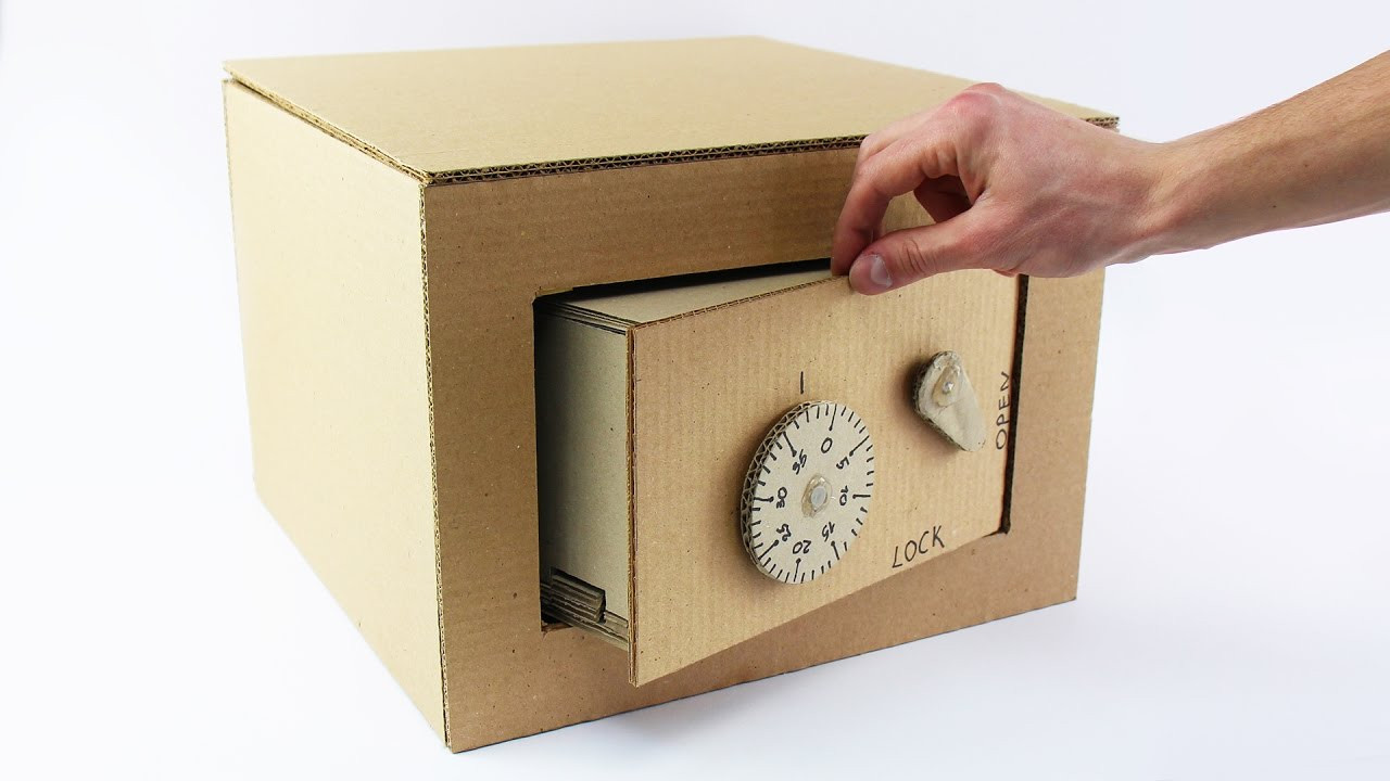 DIY Lock Box
 How to Make Safe with bination Lock from Cardboard