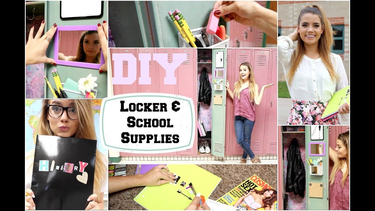 DIY Locker Organization
 Back To School DIY Locker Organization & School Supplies