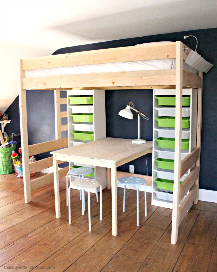 DIY Loft Bed For Kids
 Remodelaholic