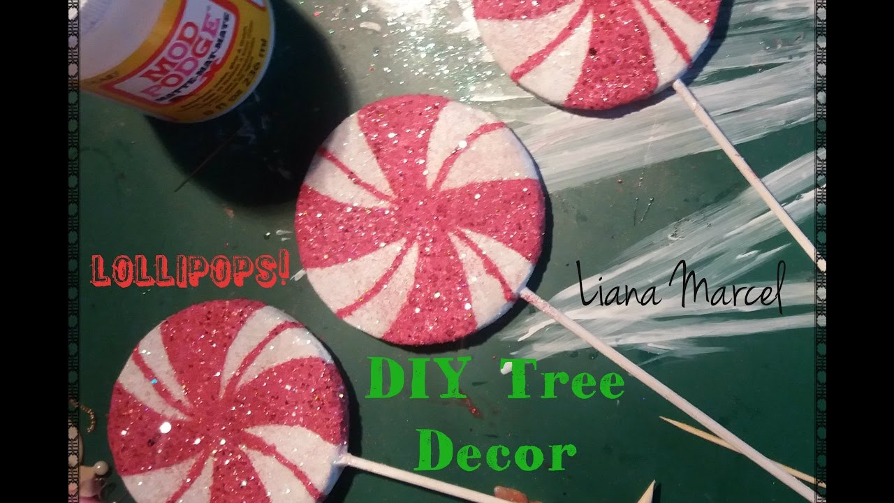 DIY Lollipop Decorations
 Christmas DIY Lollipop Candy tree ornaments