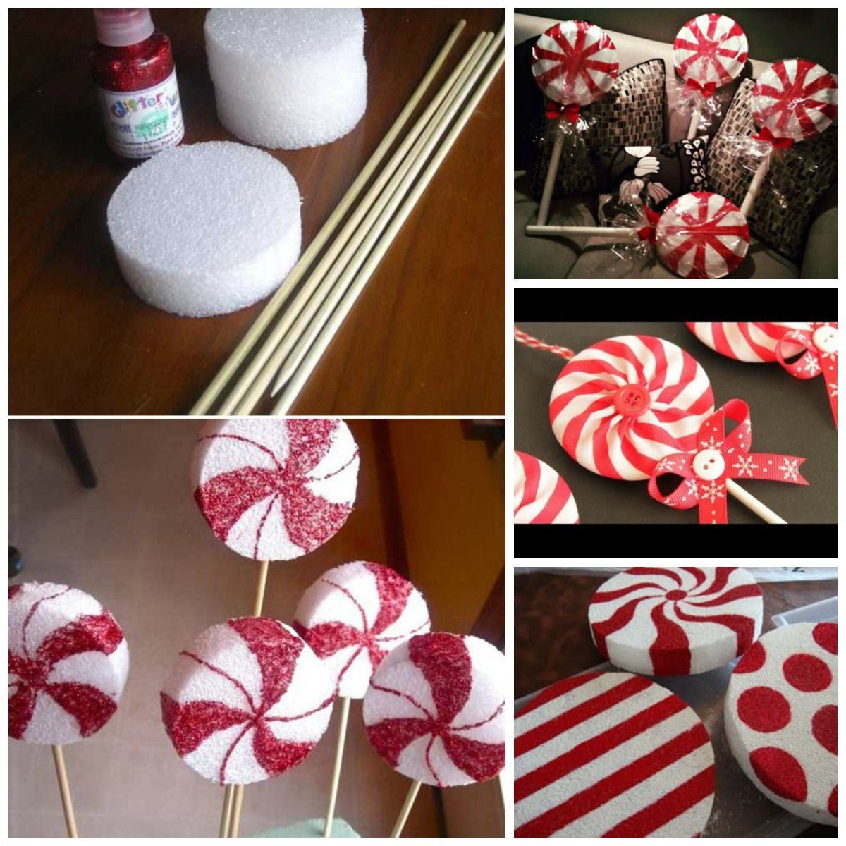 DIY Lollipop Decorations
 DIY Peppermint Lollipops Decorations