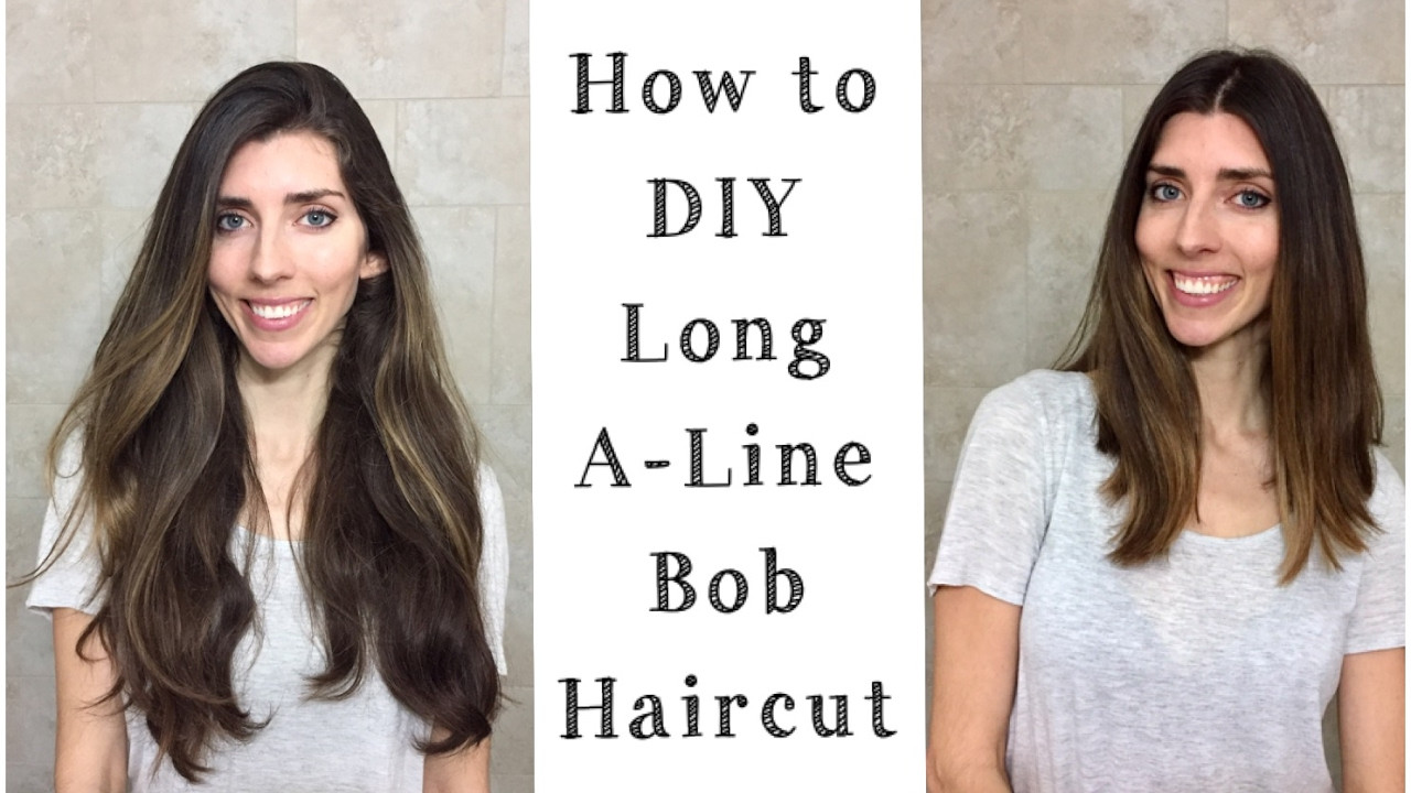 DIY Long Bob Haircut
 DIY How to Cut A Line Long Bob