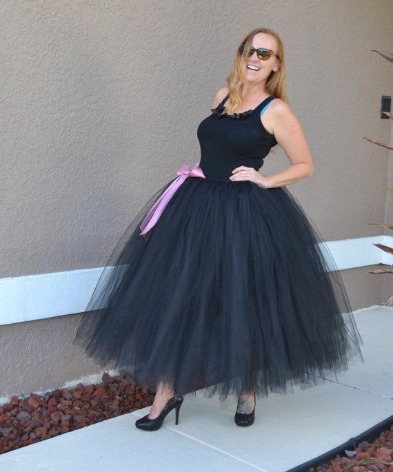 DIY Long Tulle Skirt For Adults
 Custom Made Basic Tutu Skirt For ADULTS and BIG KIDS by