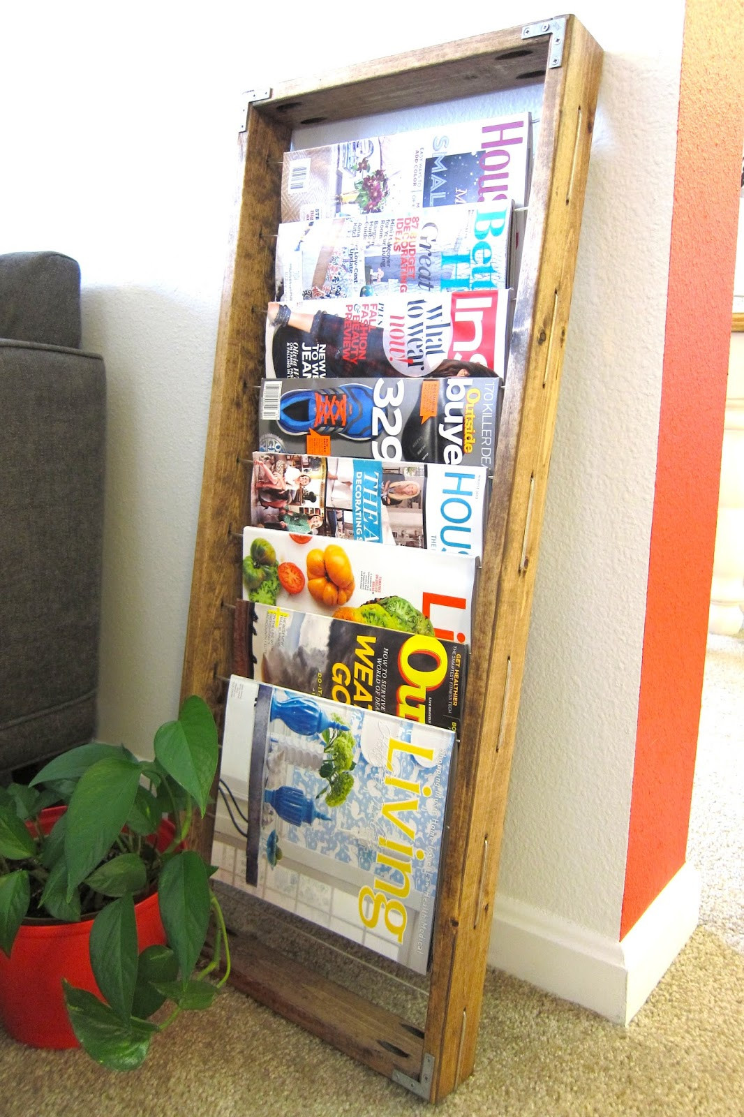 DIY Magazine Racks
 Inspired Whims DIY Magazine Rack