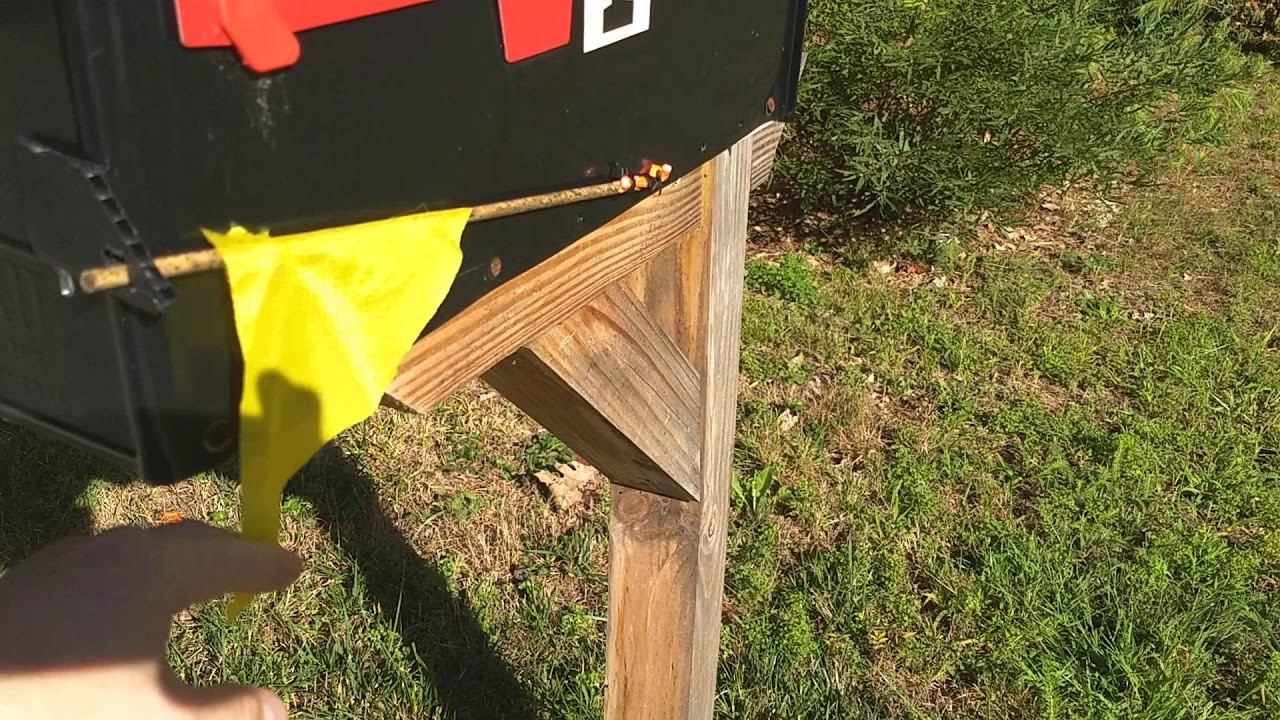 DIY Mailbox Alert
 DIY mailbox mail alert flag