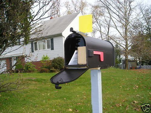 DIY Mailbox Alert
 Mail Time Yellow Mailbox Alert Flag for Long Driveways