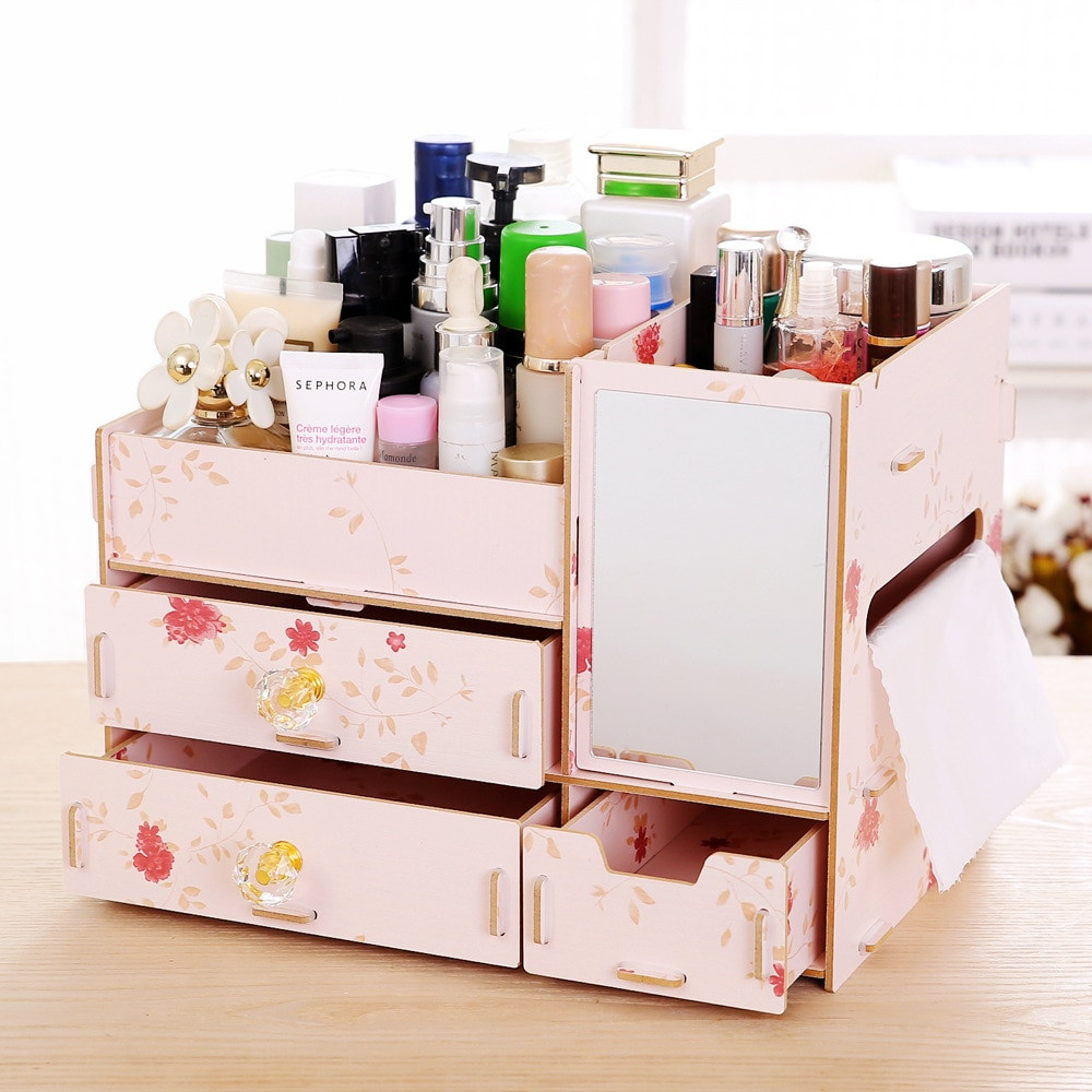 DIY Makeup Organizer Box
 DIY High Quality Cosmetic Organizer Clear Makeup Jewelry