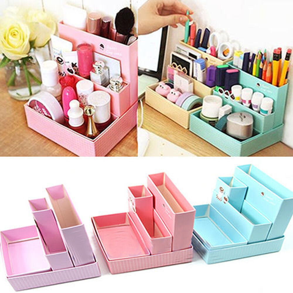 DIY Makeup Organizer Box
 Home DIY Makeup Organizer fice Paper Board Storage Box