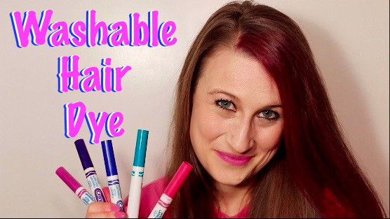 DIY Marker Hair Dye
 Make your own washable hair dye out of crayola markers