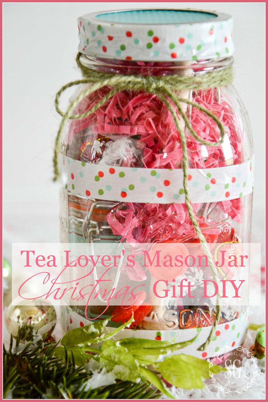 DIY Mason Jar Christmas Gifts
 TEA LOVER S MASON JAR CHRISTMAS GIFT IDEA DIY