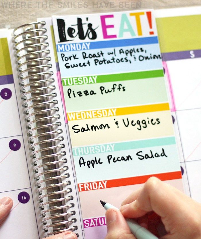 DIY Meal Planning
 DIY Erin Condren Snap In Meal Planner To Do List & FREE