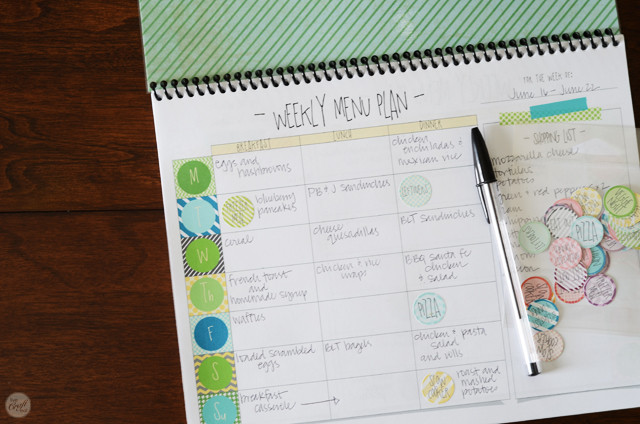 DIY Meal Planning
 Free Weekly Menu Planner For The Entire Year Spiral