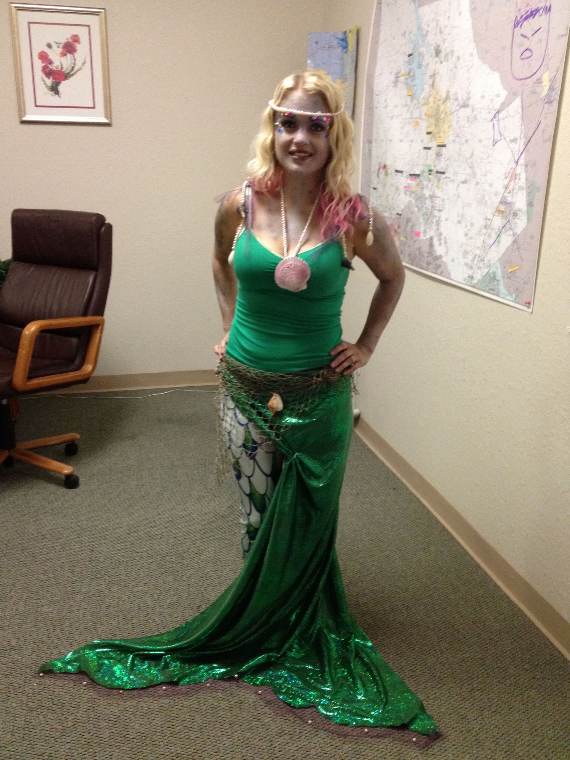 DIY Mermaid Halloween Costumes
 my homemade Mermaid Costume