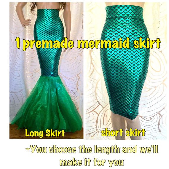 DIY Mermaid Skirt Costume
 No Sew DIY Mermaid Costume Womens Adult by