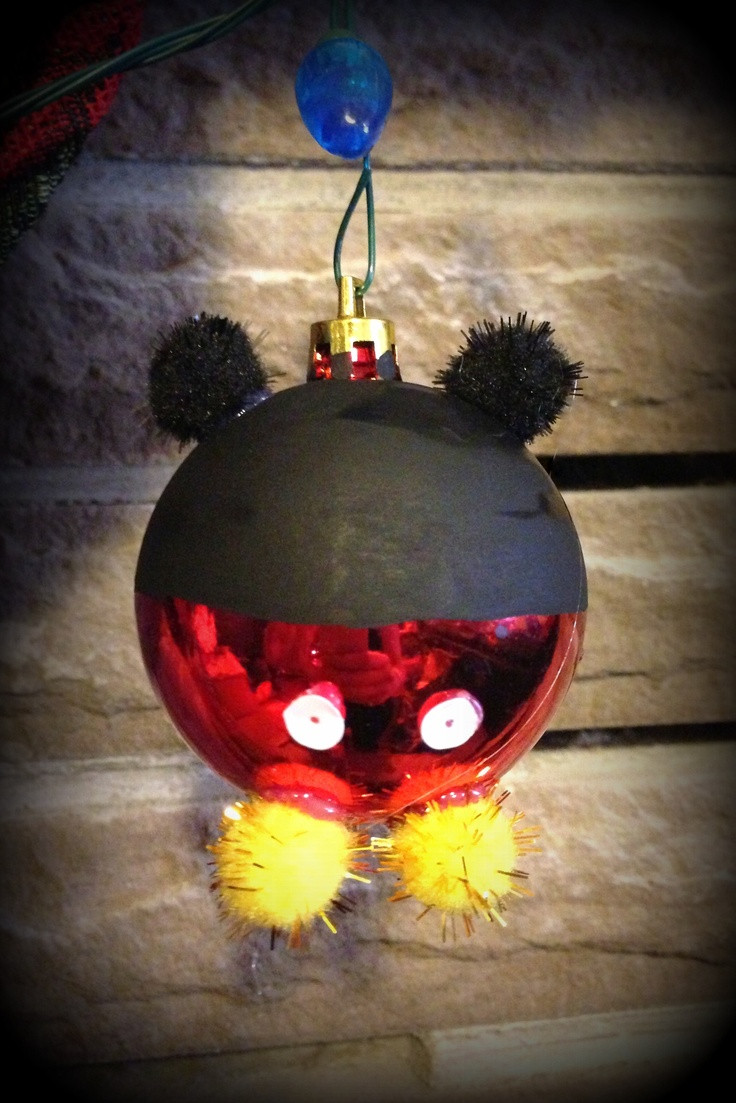 DIY Mickey Mouse Christmas Ornaments
 25 Disney Christmas Decorations Ideas For 2016
