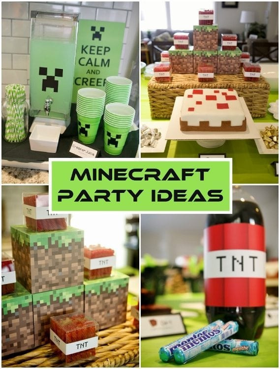 DIY Minecraft Decorations
 Minecraft Birthday Party Ideas DIY Inspired
