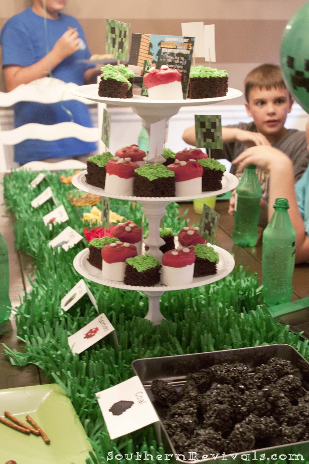 DIY Minecraft Decorations
 DIY Minecraft Birthday Party craft ideas party favors