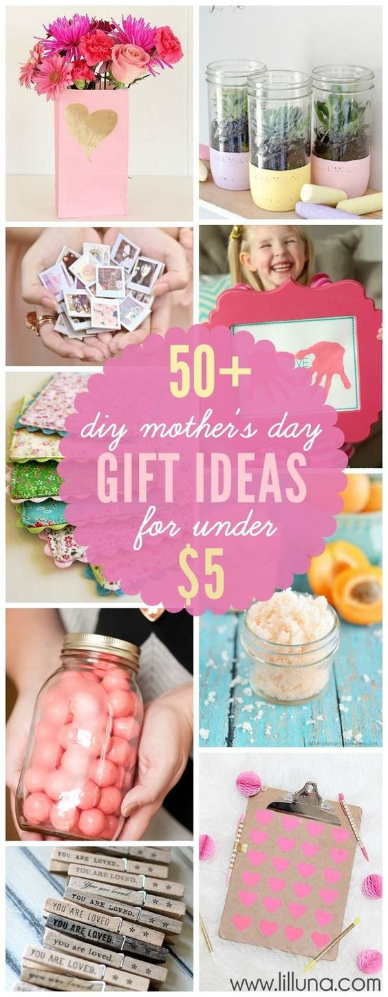 DIY Mother'S Day Gifts Pinterest
 50 DIY Mother s Day Gift Ideas made for under $5