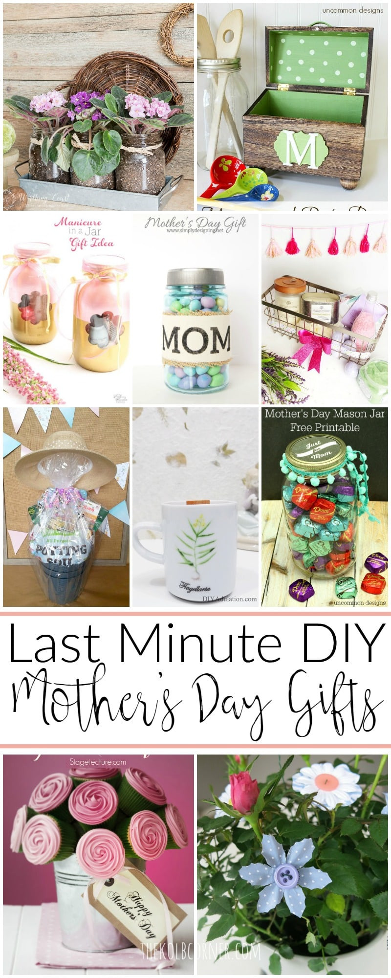 DIY Mother'S Day Gifts Pinterest
 Last Minute DIY Mother s Day Gift Ideas