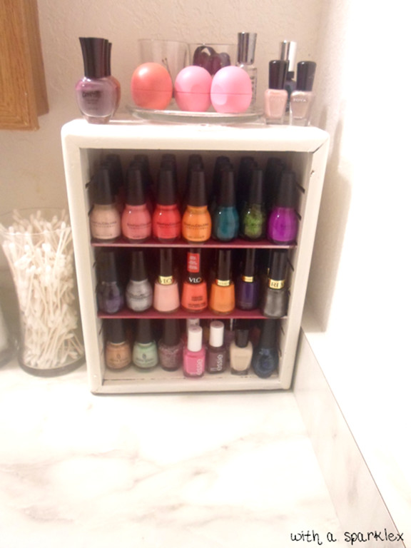 DIY Nail Polish Organizer
 Ginger Snap Crafts Over 15 Clever Organizing & Storage Ideas