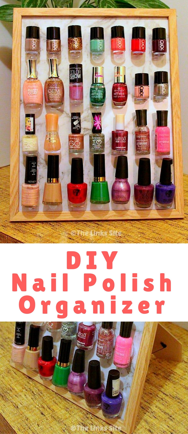 DIY Nail Polish Organizer
 DIY Nail Polish Organizer Using a Frame Blogger