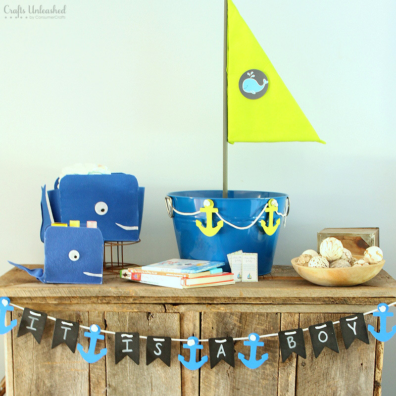 DIY Nautical Baby Shower
 DIY Baby Shower Banner Nautical Themed Crafts Unleashed