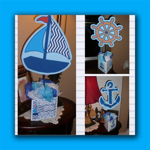 DIY Nautical Baby Shower
 Items similar to DIY Small Nautical Baby Shower Anchor