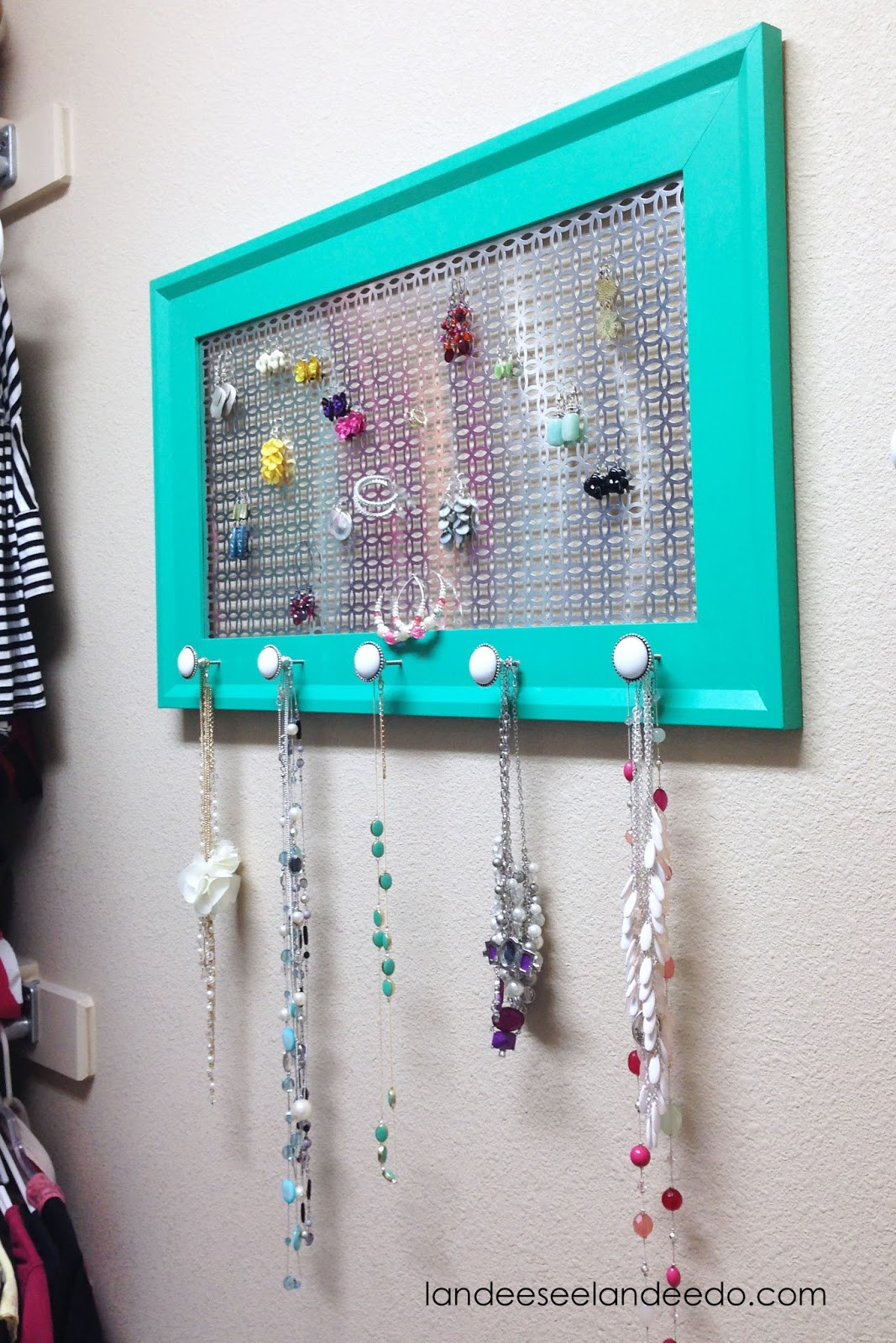 DIY Necklace Organizer
 DIY Jewelry Organizer