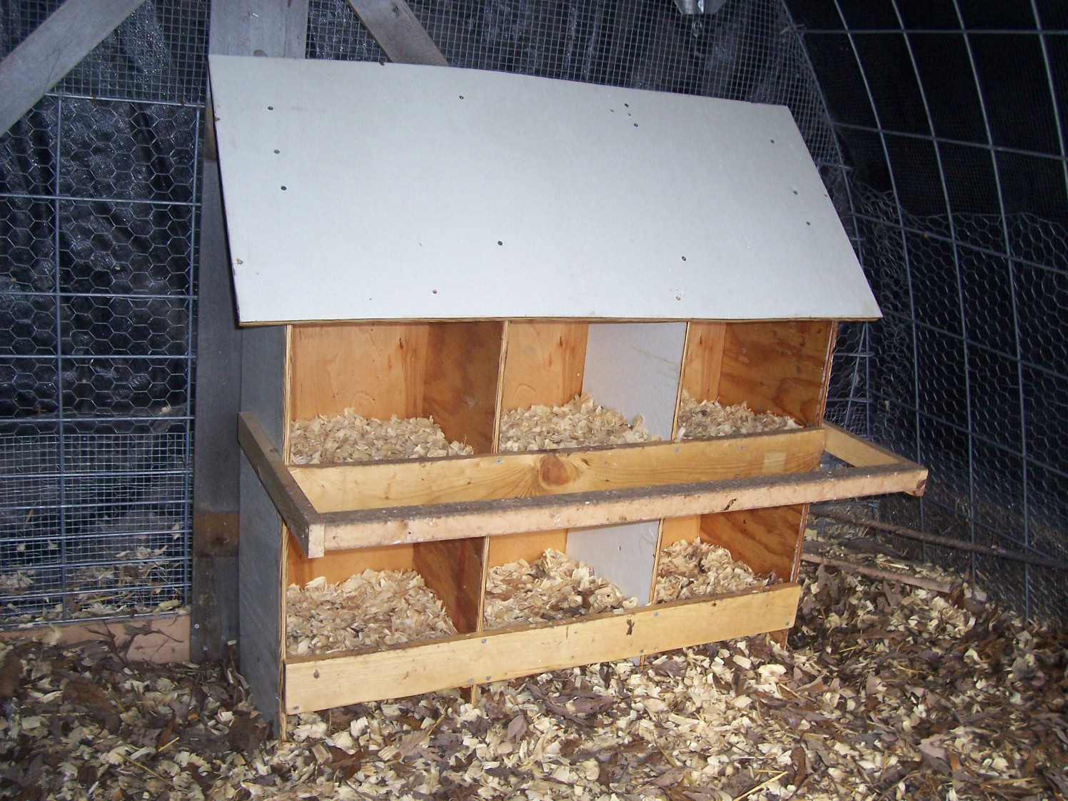DIY Nesting Boxes For Chickens
 Joe s Garden Journal A Low cost easy to build chicken