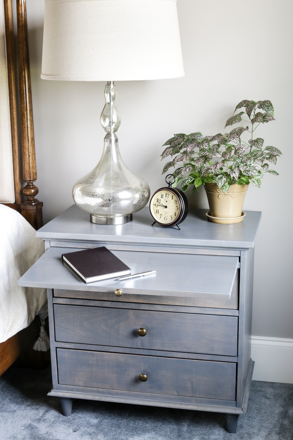 DIY Nightstands Plans
 DIY Nightstand plans with writing tray – The House of Wood