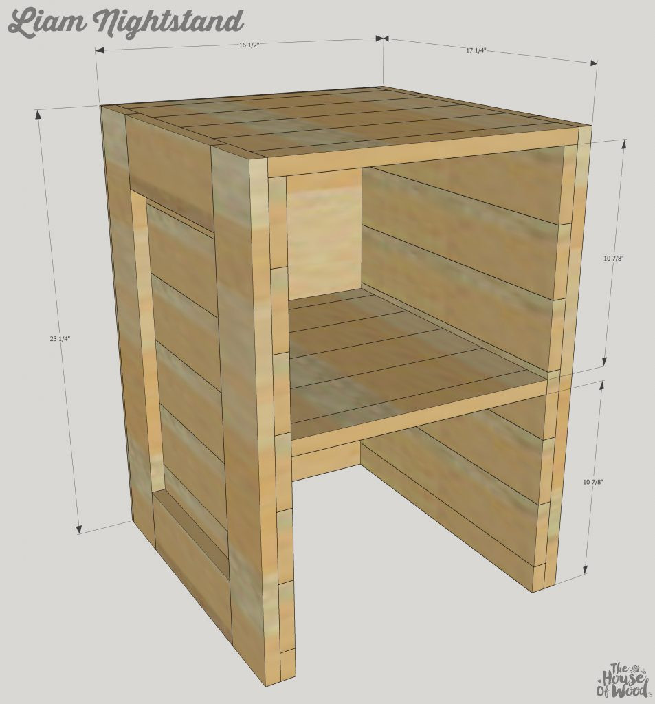 DIY Nightstands Plans
 Free Plans DIY Rustic Nightstand