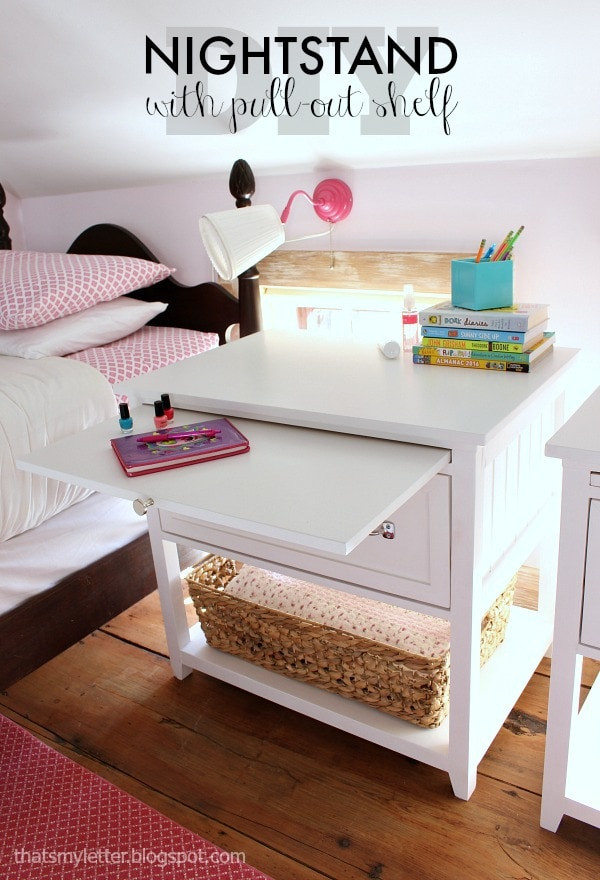 DIY Nightstands Plans
 DIY Nightstand with Pull Out Ledge free plans Jaime