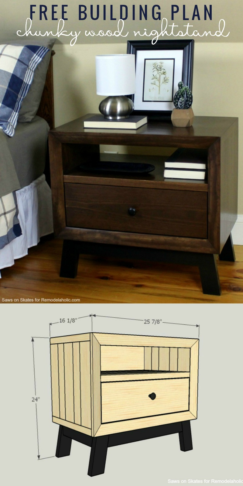 DIY Nightstands Plans
 Remodelaholic