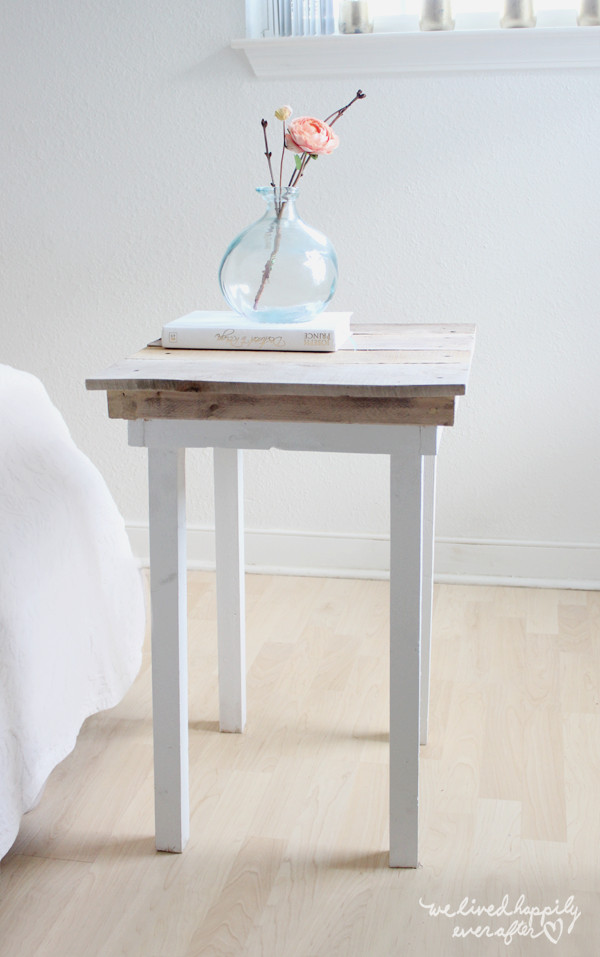 DIY Nightstands Plans
 We Lived Happily Ever After DIY Pallet Nightstands With