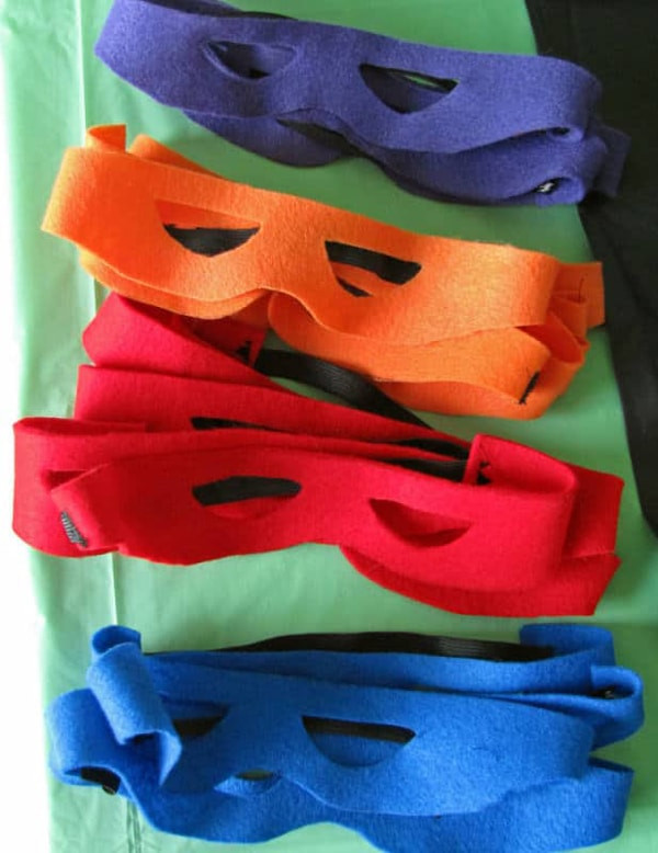 DIY Ninja Mask
 30 Teenage Mutant Ninja Turtle Party Ideas Pretty My