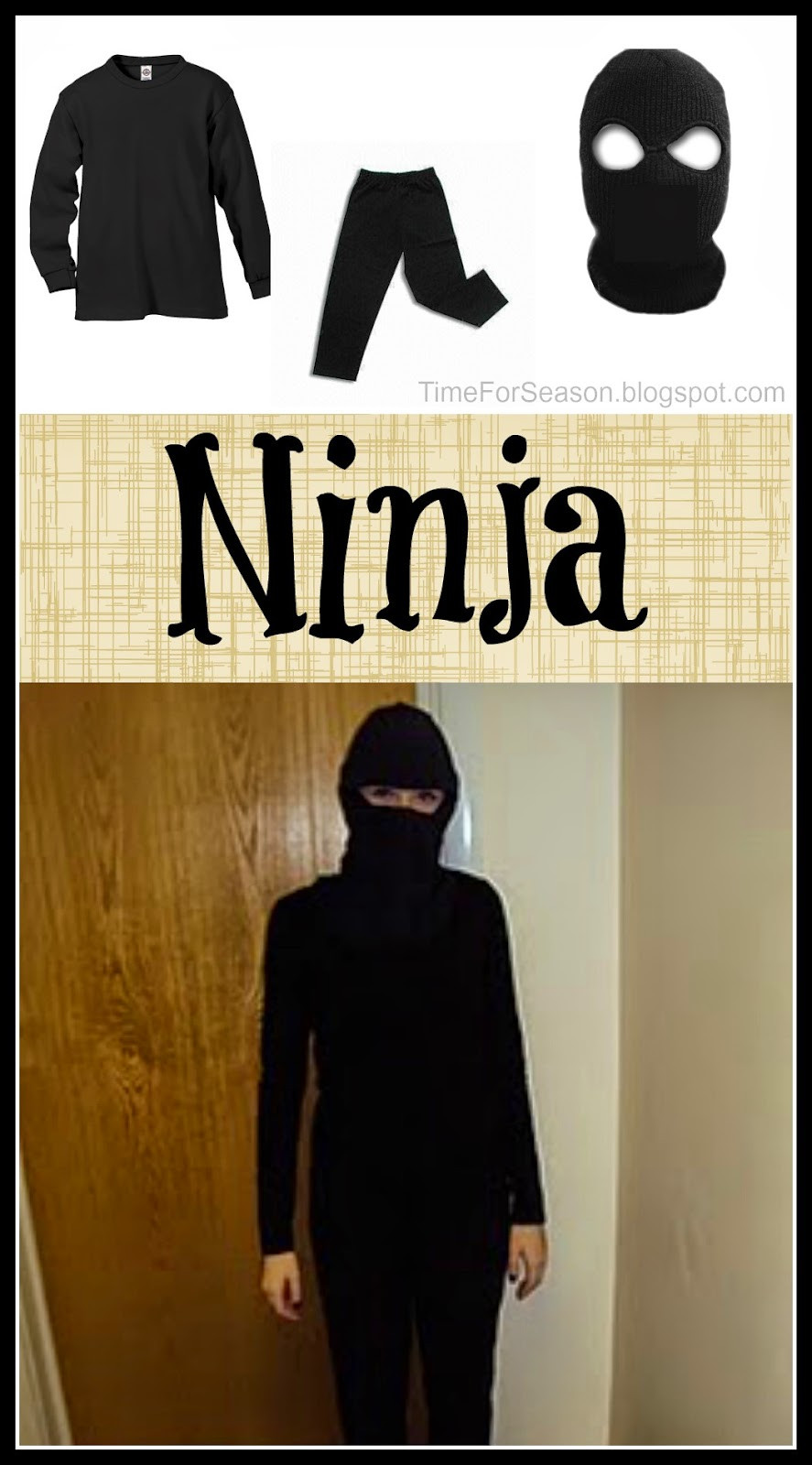 DIY Ninja Mask
 18 Costumes You Already Have In Your Closet