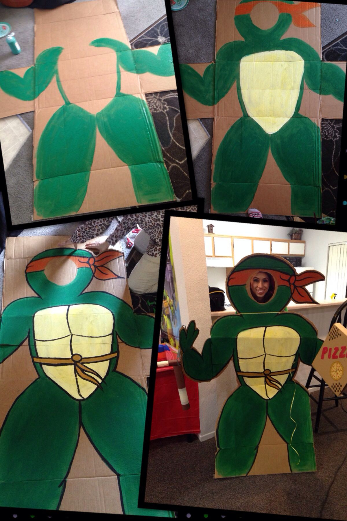 DIY Ninja Turtle Decorations
 DIY cardboard cut out Tmnt Ninja turtles party