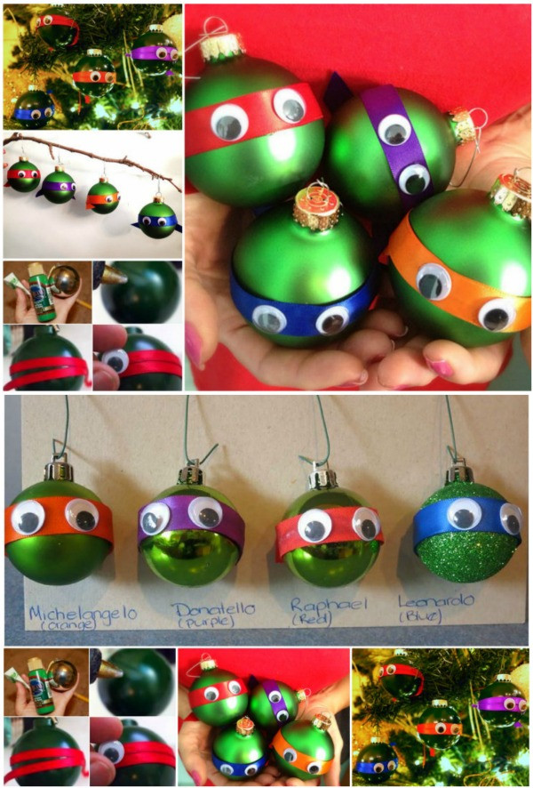 DIY Ninja Turtle Decorations
 Adorable DIY Ninja Turtle Christmas Ornaments DIY & Crafts