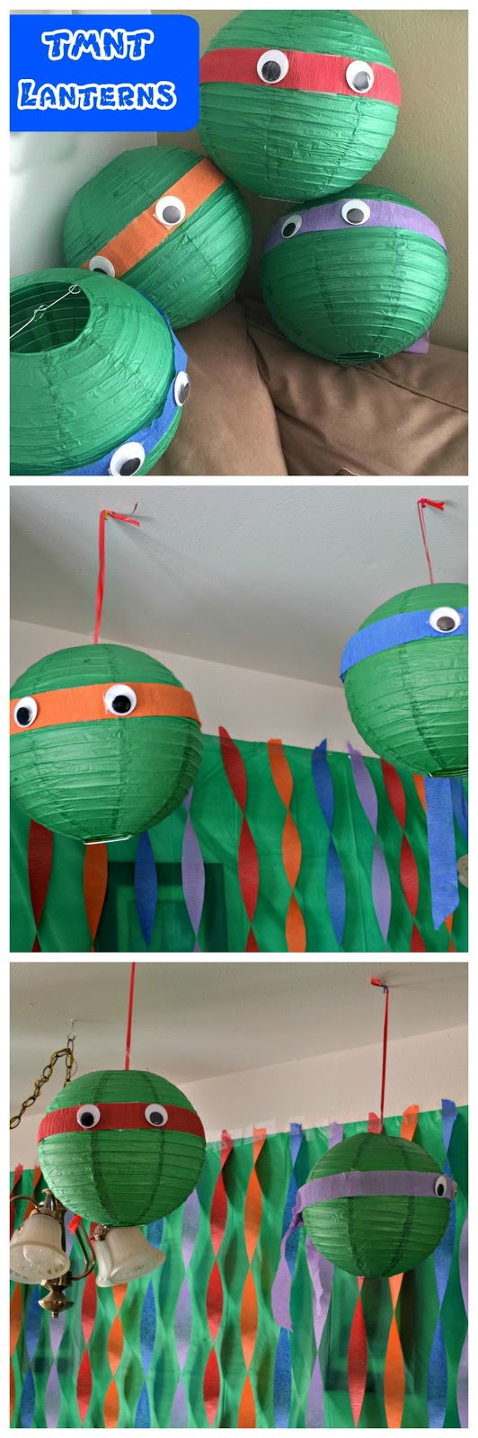 DIY Ninja Turtle Decorations
 Teenage Mutant Ninja Turtle Birthday Party Building Our Story
