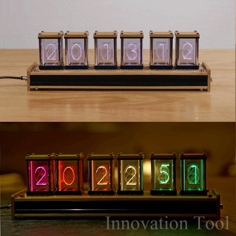 DIY Nixie Tube Clock Kit
 Elekstube Programmable 6 Digit RGB Glow Digital Clock