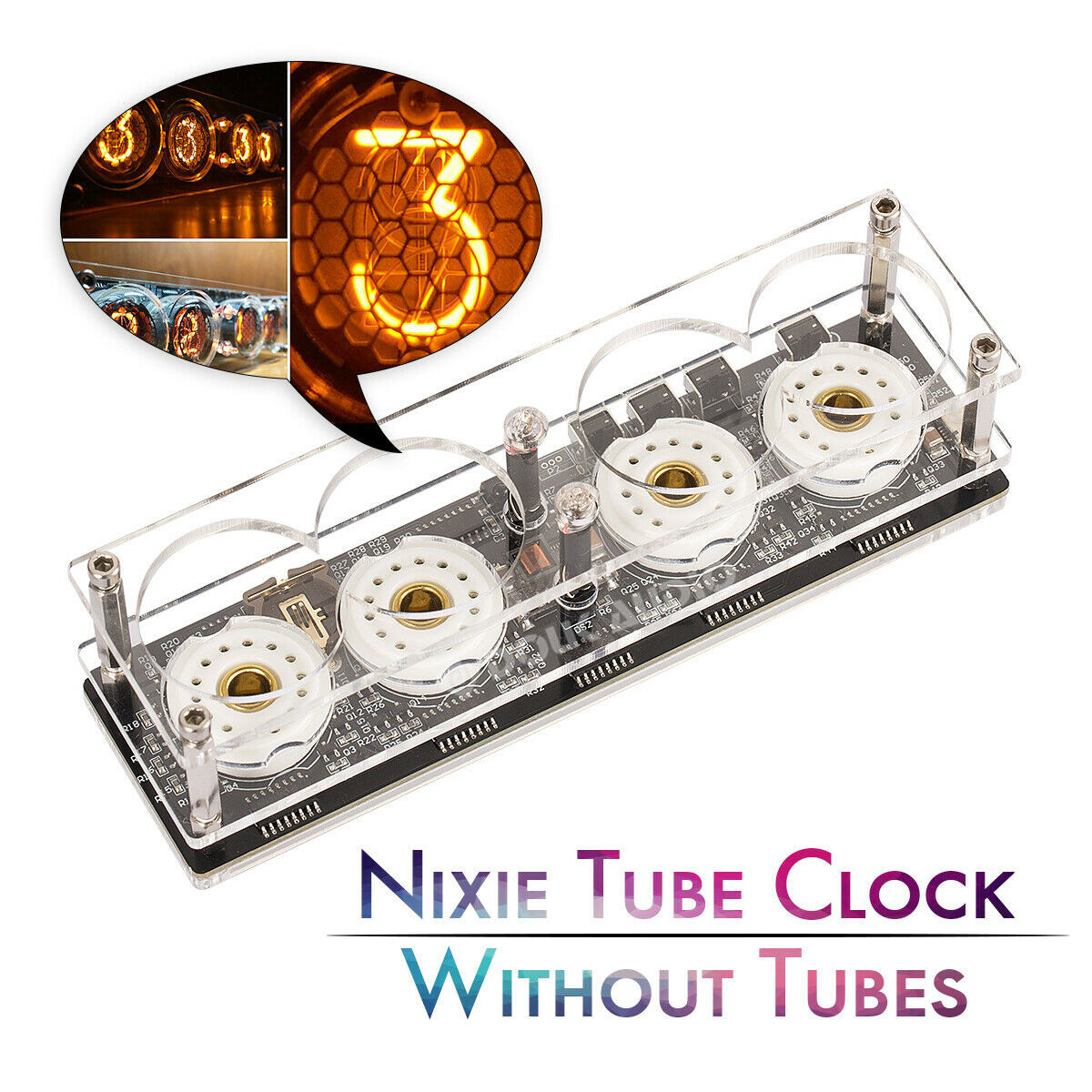 DIY Nixie Tube Clock Kit
 Mini Retro Digital Nixie Tube Clock DIY KIT Assembled