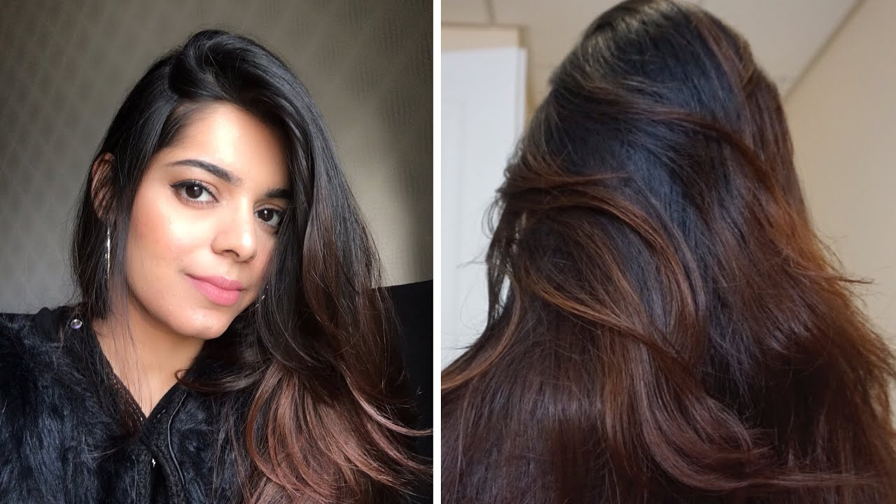 DIY Ombre Dark Hair Without Bleach
 NO BLEACH DIY OMBRE BALAYAGE ON JET BLACK HAIR how I dyed