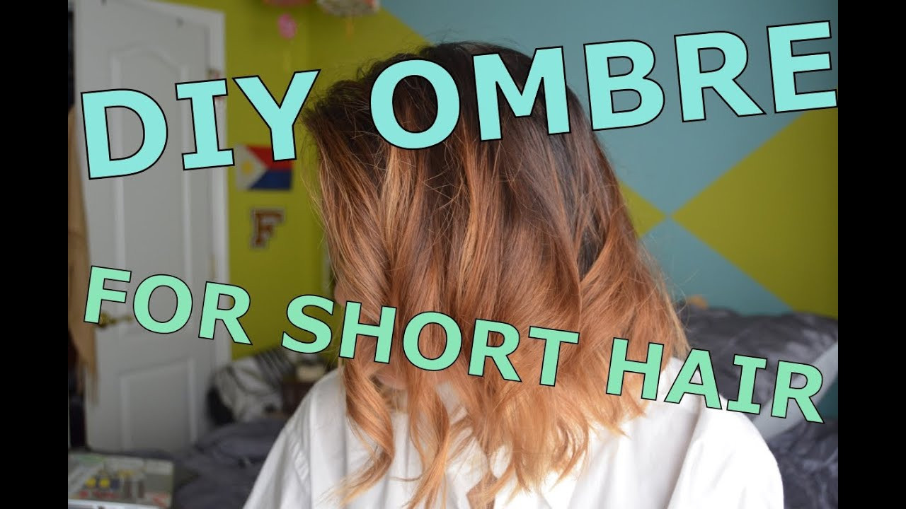 DIY Ombre Short Hair
 DIY Ombré for Short Hair