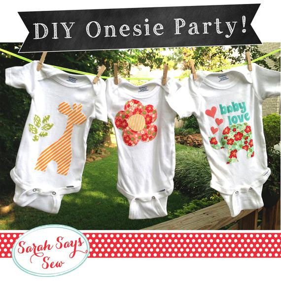 DIY Onesie Baby Shower
 Baby e Piece Decorating Party DIY Baby Shower by