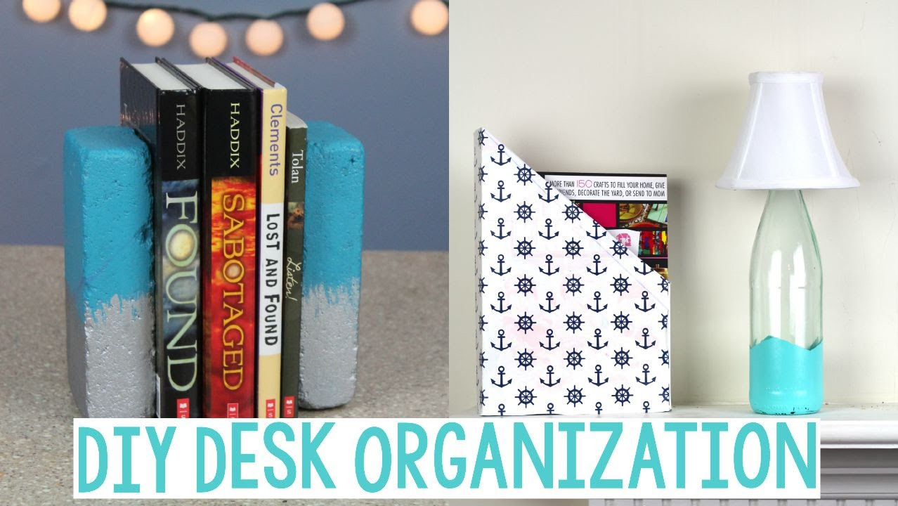 DIY Organization Crafts
 DIY DESK ORGANIZATION DORM DECOR