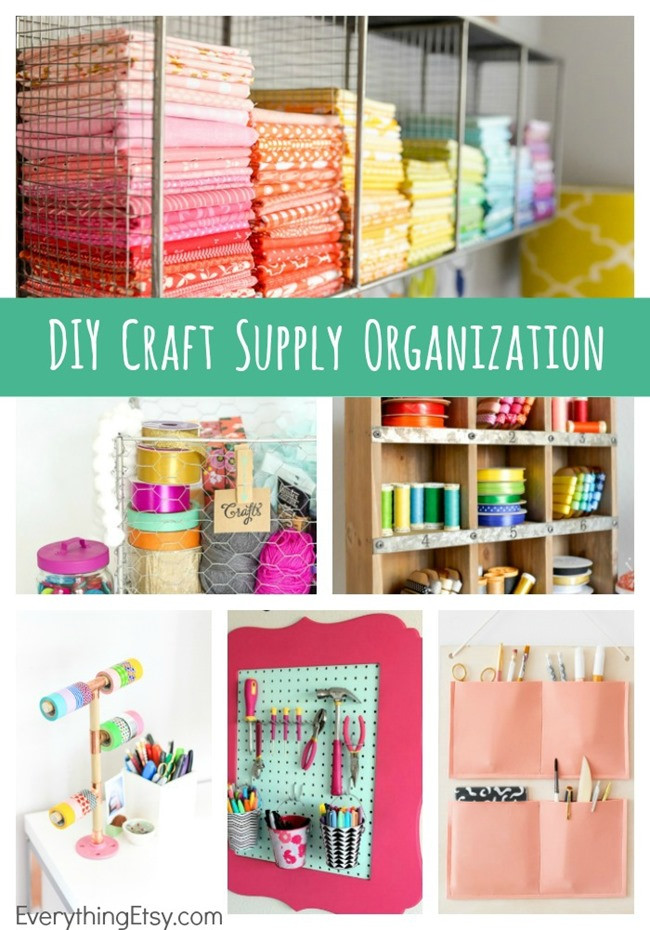 DIY Organization Crafts
 DIY Craft Supply Organization
