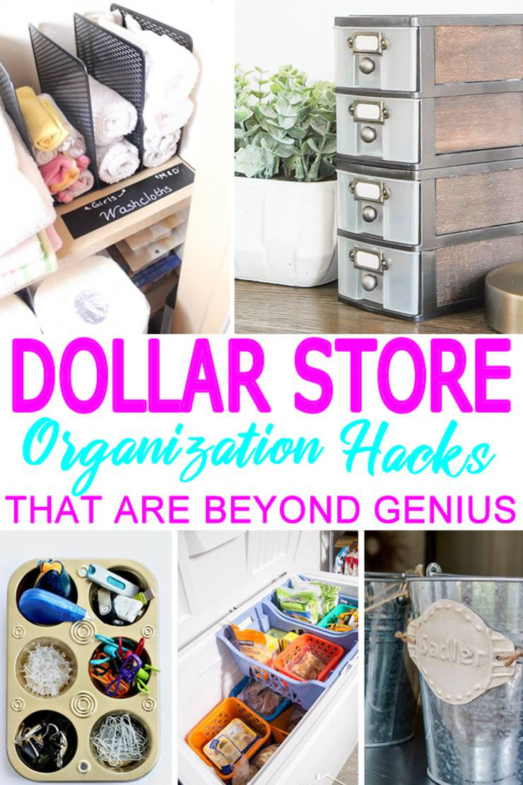 DIY Organization Hacks
 DIY Dollar Store Hacks