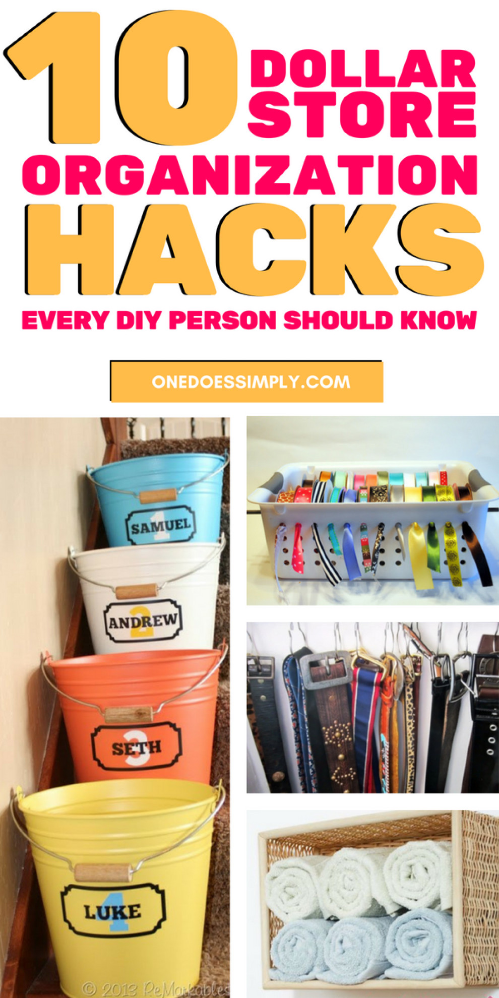 DIY Organization Hacks
 10 DIY Dollar Store Organization Hacks That Are Borderline